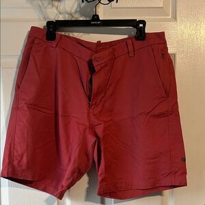 lululemon athletica Men's Cherry Red Flat Front Shorts